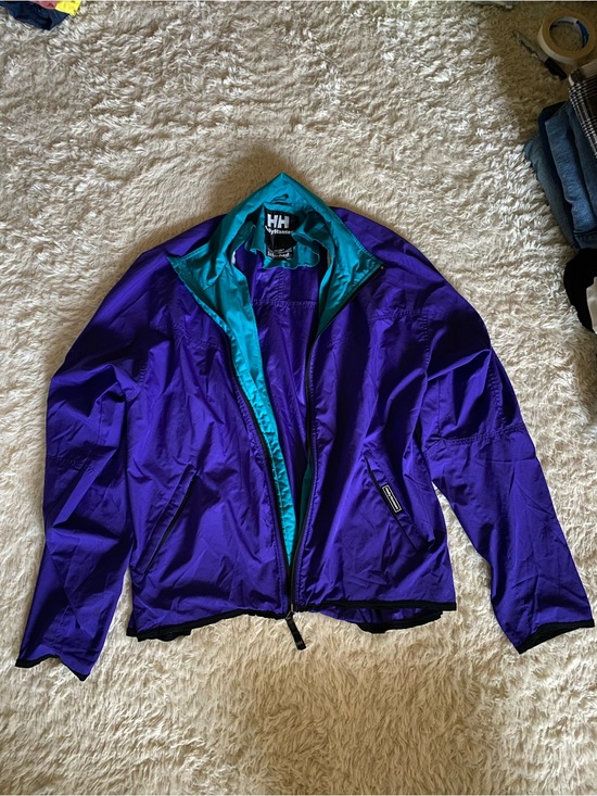 Helly Hansen Jackets & Blazers - Helly Hansen Unisex Purple Windbreaker Jacket with Teal Lining